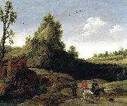 Esaias Van de Velde Landscape oil